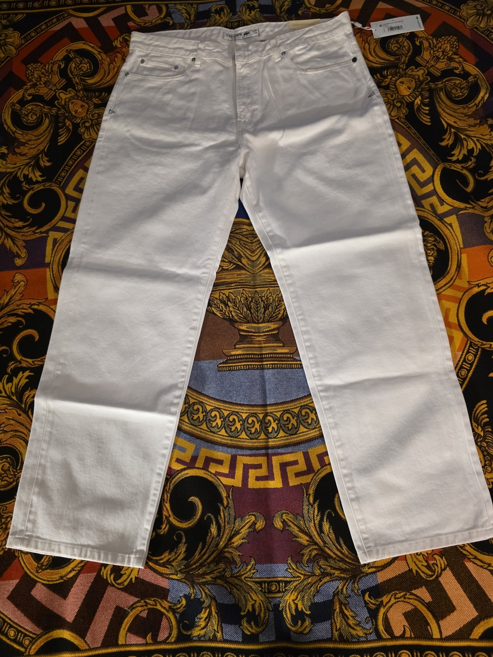 Lacoste Men's Straight Jeans in White